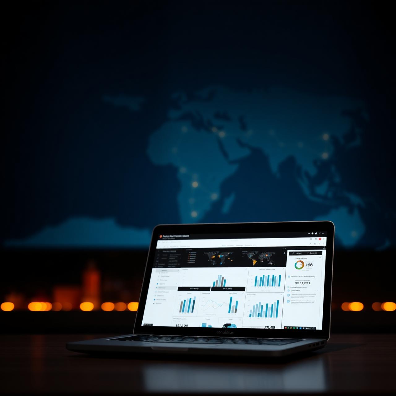 Analytical dashboard showing Latin America regional expansion planning